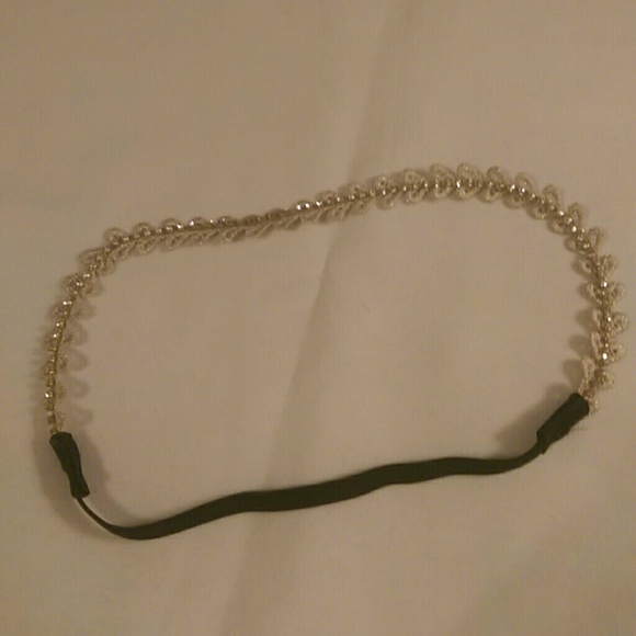 PRICE DROP!!  Cream/Beige Headband w. Rhinestones