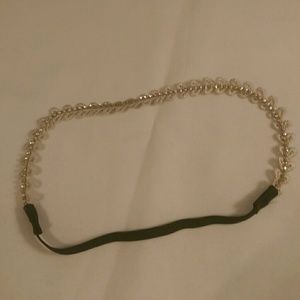 PRICE DROP!!  Cream/Beige Headband w. Rhinestones