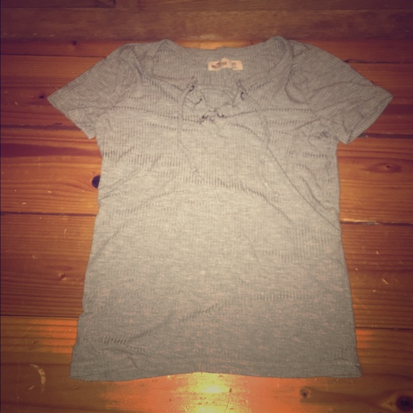 Gray knit shirt