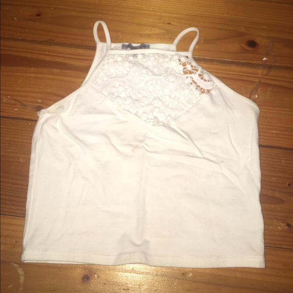 White crop top