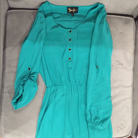Teal Yumi Kim dress