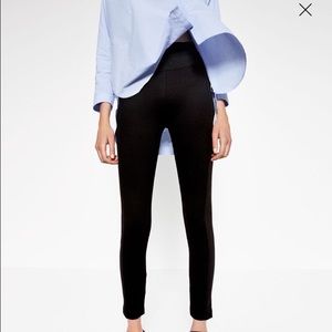 Zara high waisted black leggings
