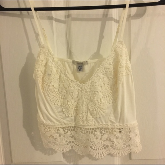 NWOT Urban Outfitters Crochet Crop Tank Top