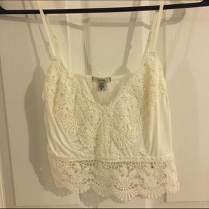 NWOT Urban Outfitters Crochet Crop Tank Top