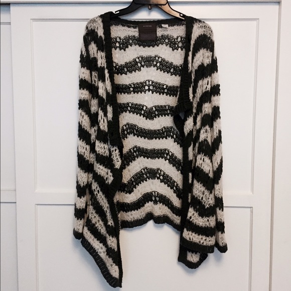 Anthro // loose stripes cardigan