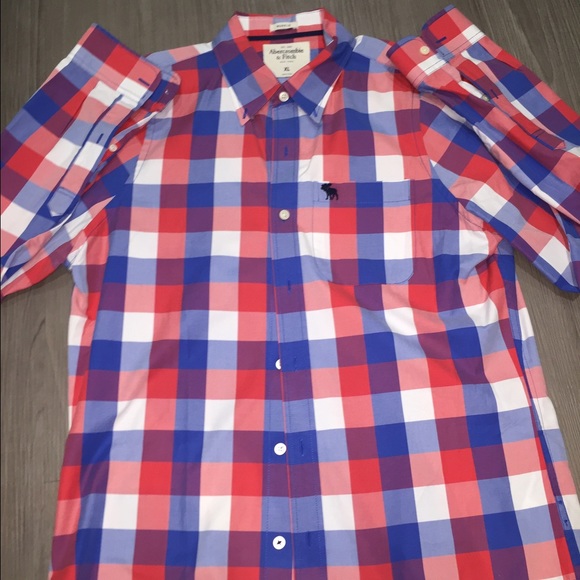Abercrombie and Fitch plaid sz xl button down xl