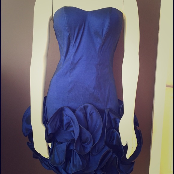 Cache blue cocktail dress