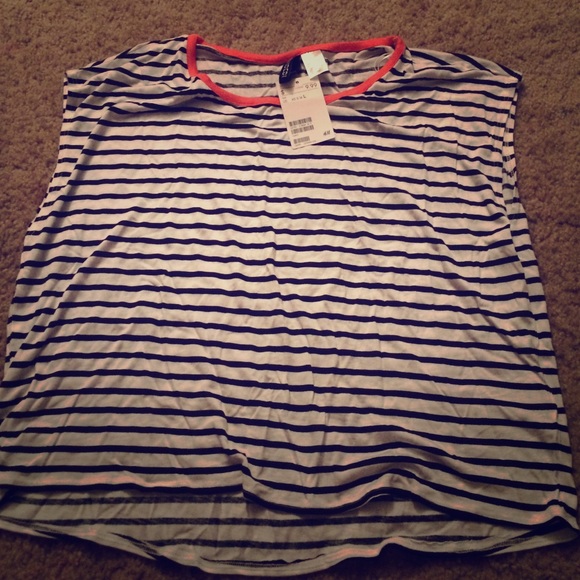 Cute light black and white stripped shirt
