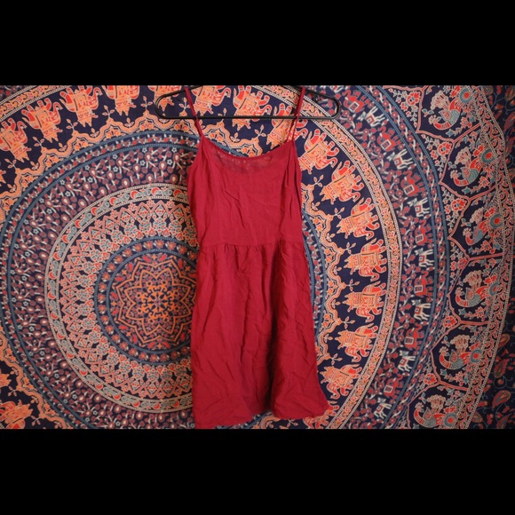 Burgundy h&m dress