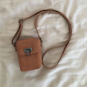 Asos Small Cross Body Camera Purse, brown