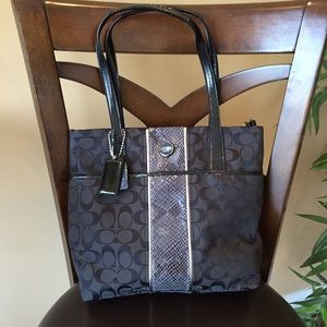 👜COACH Signature Python Stripe Purse or Tote