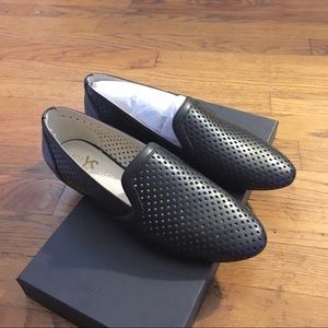Yosi Samra Preslie Perforated Leather Loafers