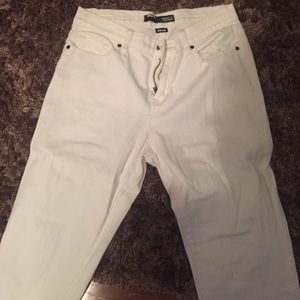 Urban outfitters white high rise skinny jeans