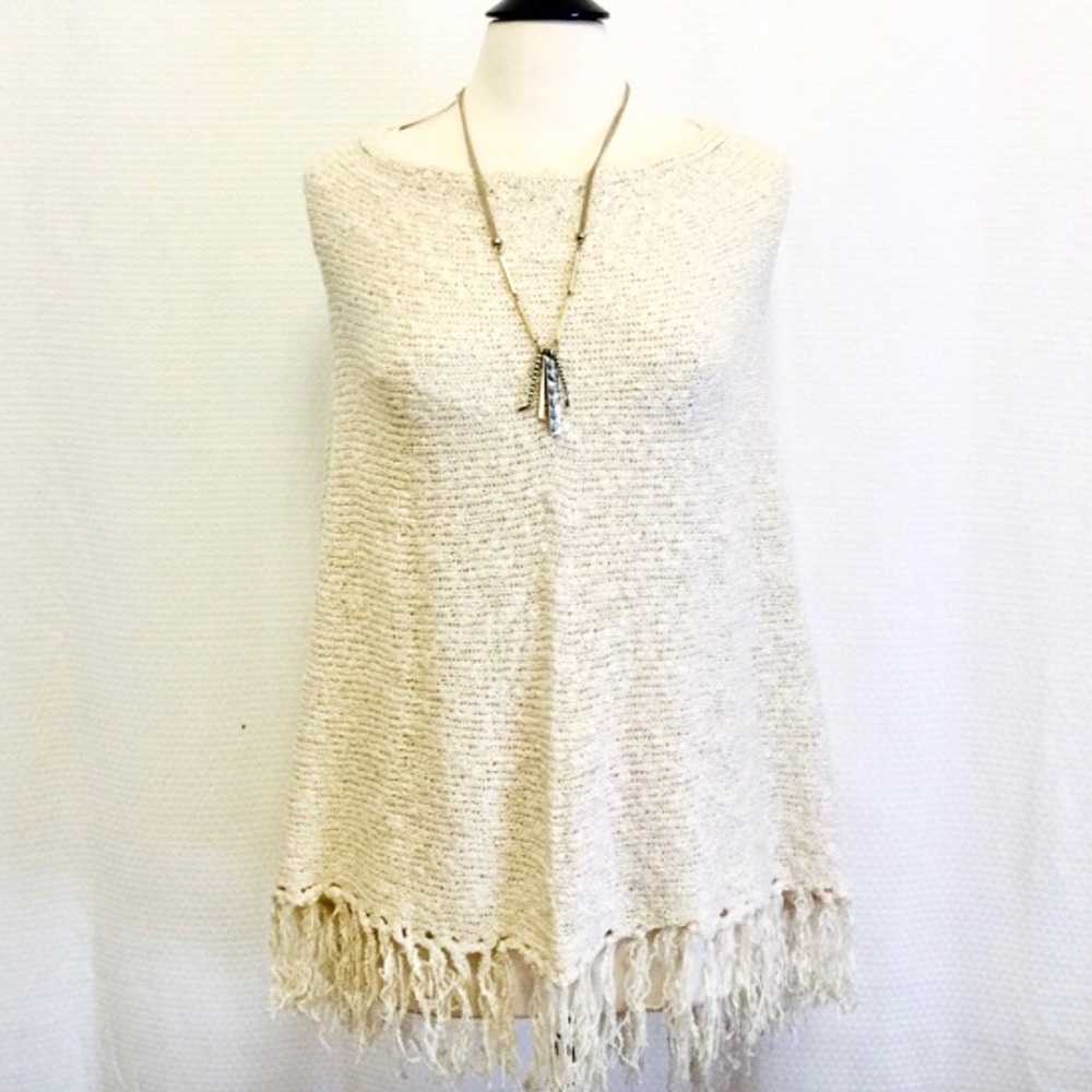 Fringed Festival Poncho - Picture 3 of 5