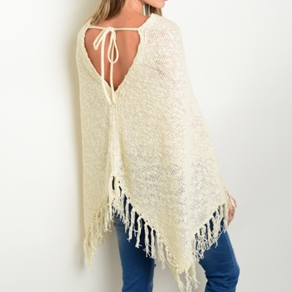 Fringed Festival Poncho - Picture 2 of 5