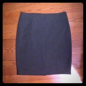 Gray pencil skirt