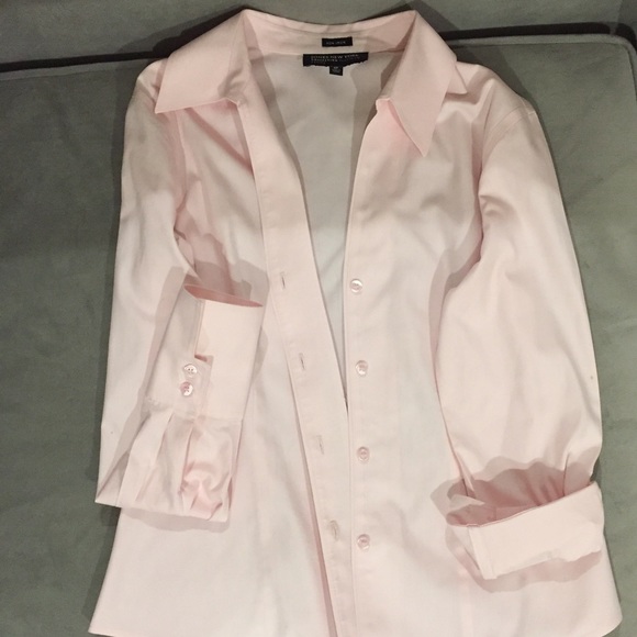 Jones New York light pink button down
