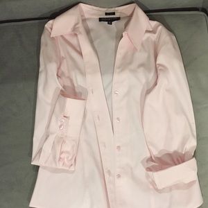 Jones New York light pink button down