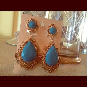Clip~On Tear Drop Earrings