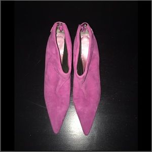 🍂Hello Fall 🍂Purple Suede Bootie