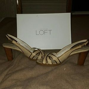 Ann Taylor Loft open toe sandals.