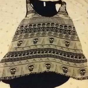 Skull print camisoul.