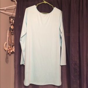 Blue piko dress