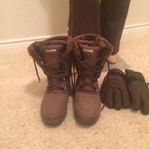 Kamik brown snow boots