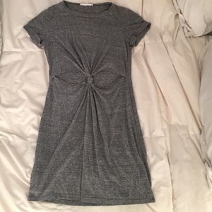 Gray honey punch t-shirt dress