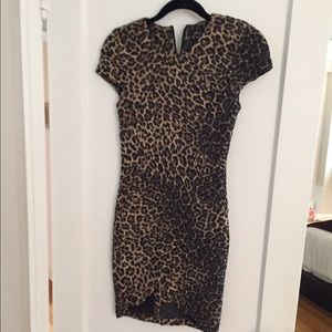 Torn by Ronny Kobo Kaitlin dress in cheetah xs