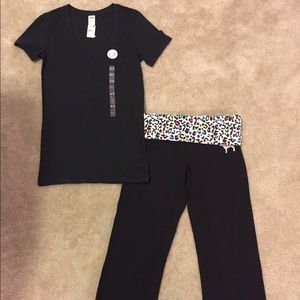 Victoria Secret shirt and capri pants