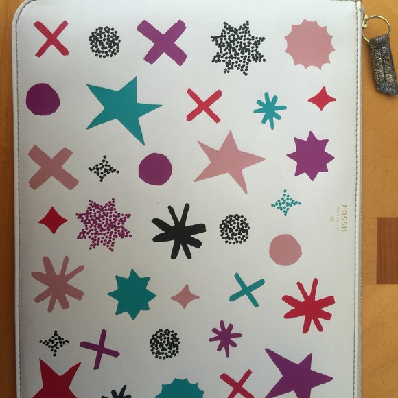 Fossil Starburst print large pouch