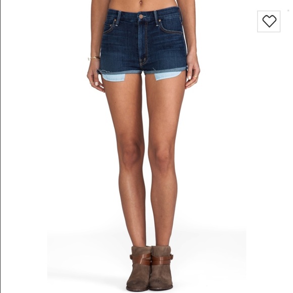 Mother high waisted cutoffs/flowers from the storm