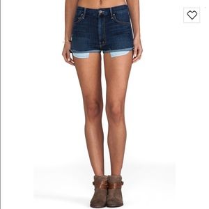 Mother high waisted cutoffs/flowers from the storm