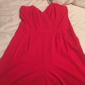 Red jump suit h and m