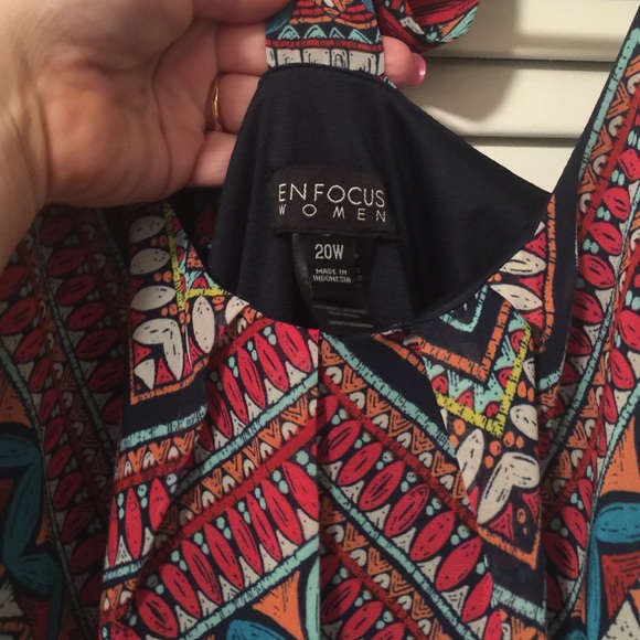 Colorful chiffon dress! - Picture 3 of 3