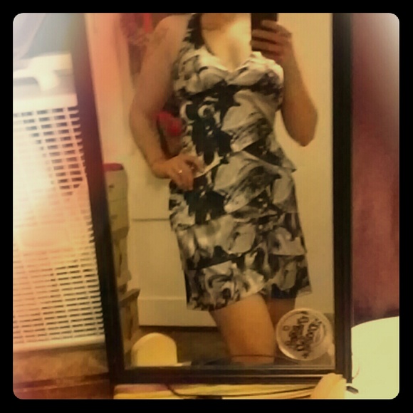 Smoky rose cocktail dress