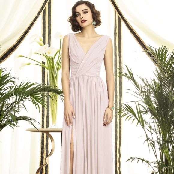 Dessy Bridesmaids Dress in Blush (worn once) - Picture 1 of 4