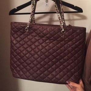 Maroon aldo purse