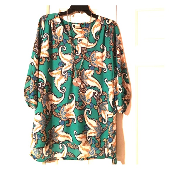 Patterned tunic