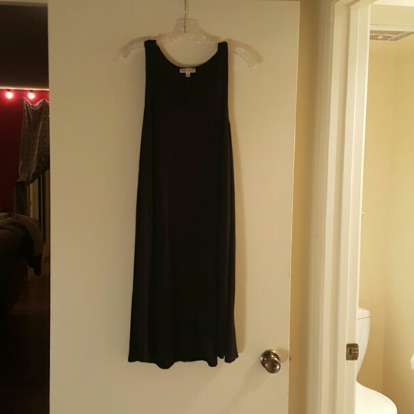 Plain black dress
