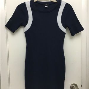 Color block mini dress