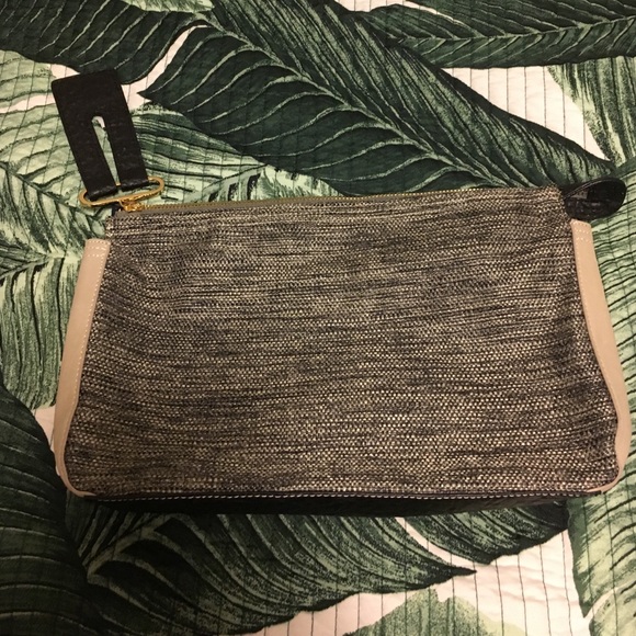 French Connection Handbags - French Connection half and half clutch