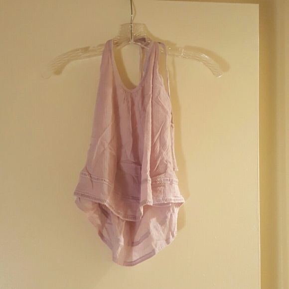 Lavender halter crop top