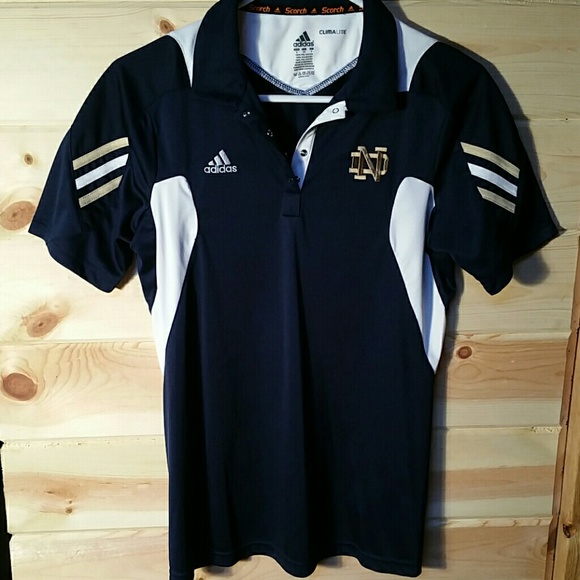 Notre Dame Adidas Scorch Clima lite sideline shirt