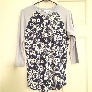 NWOT blue sleeve floral Randy