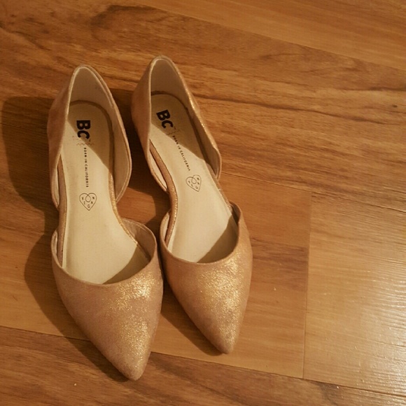 D'orsay flats - pink and shiny