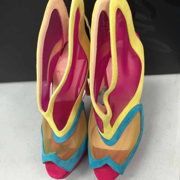 Authentic Christian Louboutin Colorful Platforms