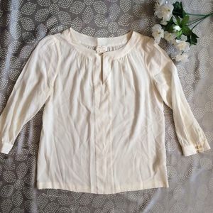 Cream Kate Spade Silk Top