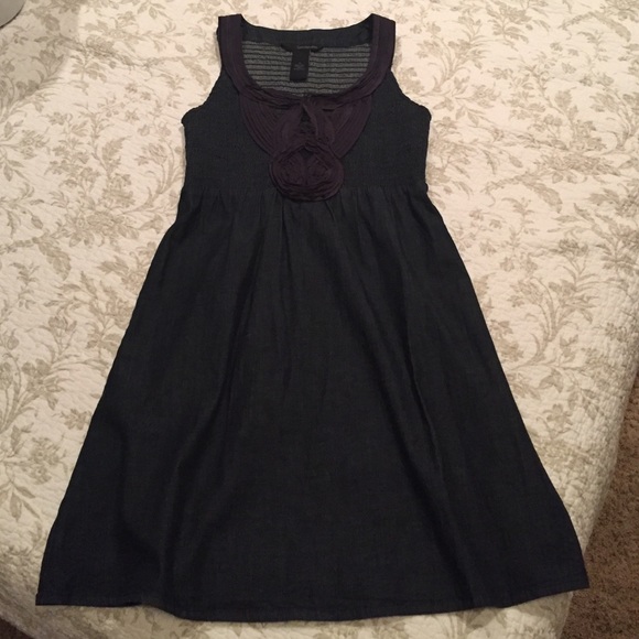 Like new! Calvin Klein denim dress w/ lace detail